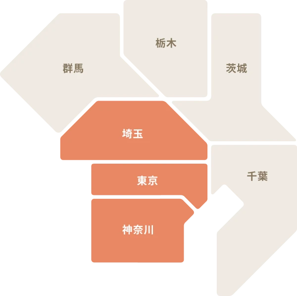 画像：関東の地図