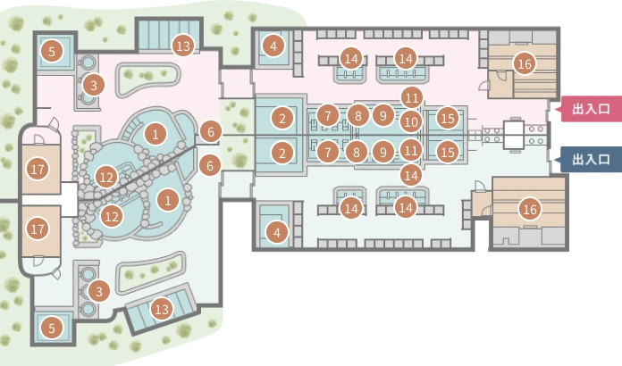 図：フロアマップ