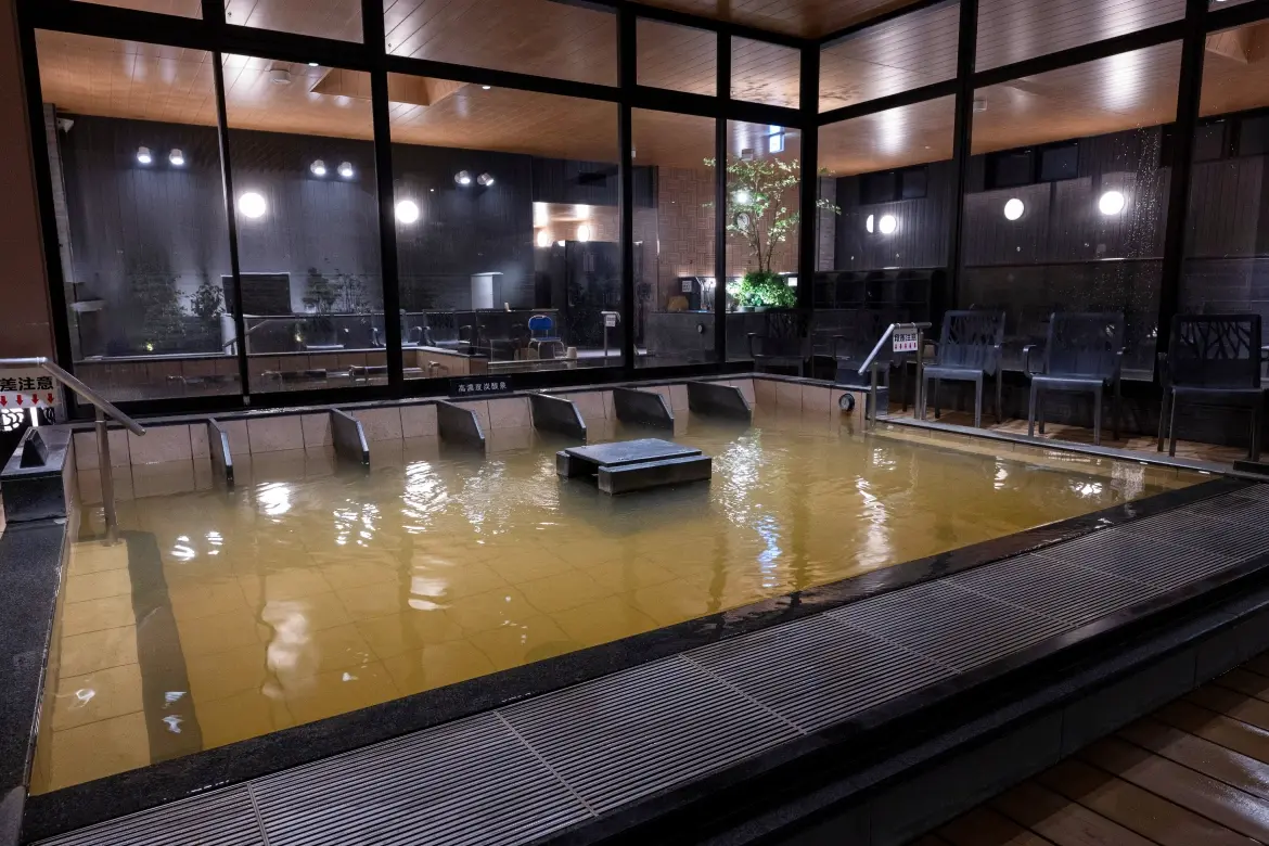 写真:高濃度炭酸温泉